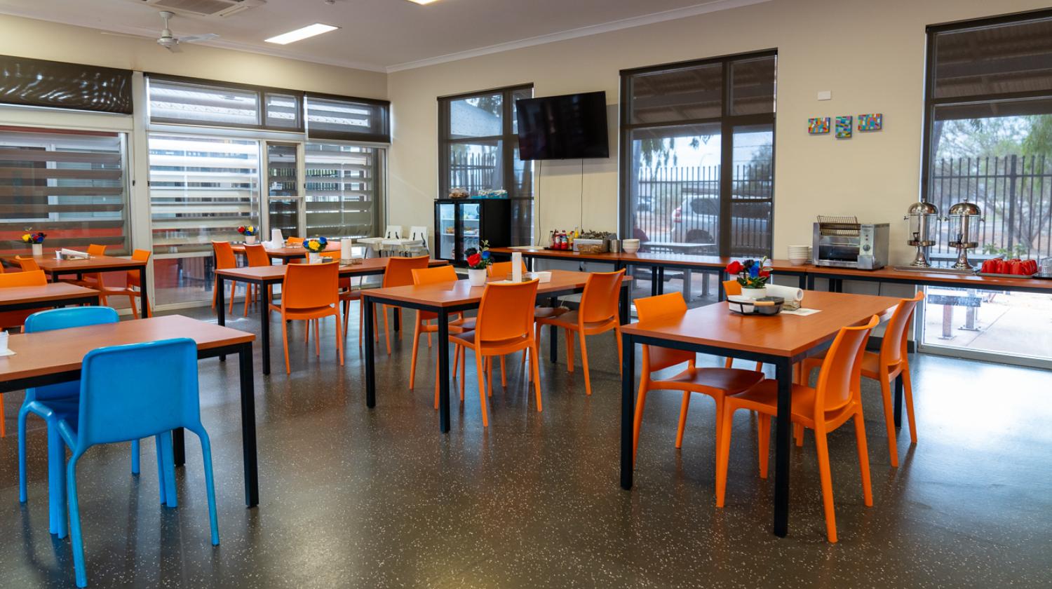 Dining room at South Hedland Hostel